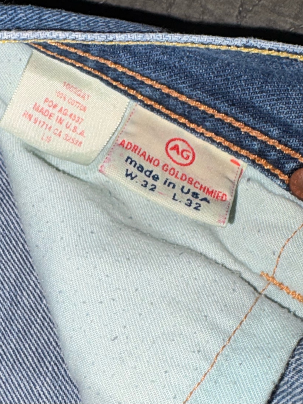 AG ADRIANO GOLDSCHMIED THE FILLMORE BOOTCUT FLAR JEANS WOMANS 32 MADE IN USA Y2K - Picture 5 of 13